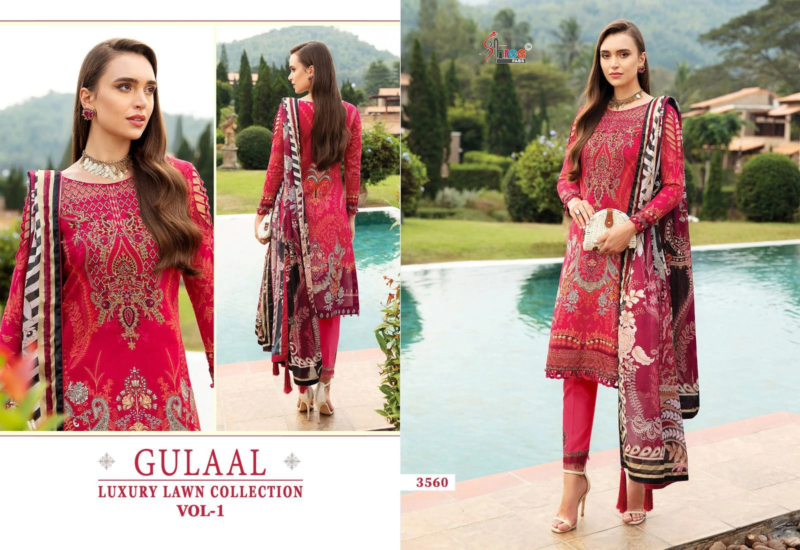 GULAAL LUXURY LAWN COLLECTION VOL-01